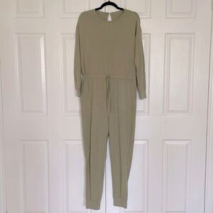 NWT Lovelatte jumpsuit playsuit pajama pj in tea, size S